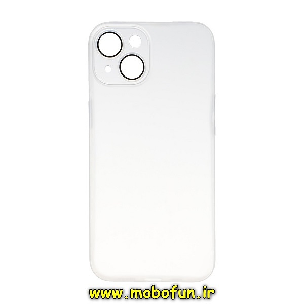 قاب گوشی iPhone 14 آیفون طرح ژله ای ساده بسیار سبک بی رنگ مات محافظ لنز دار کد 44
