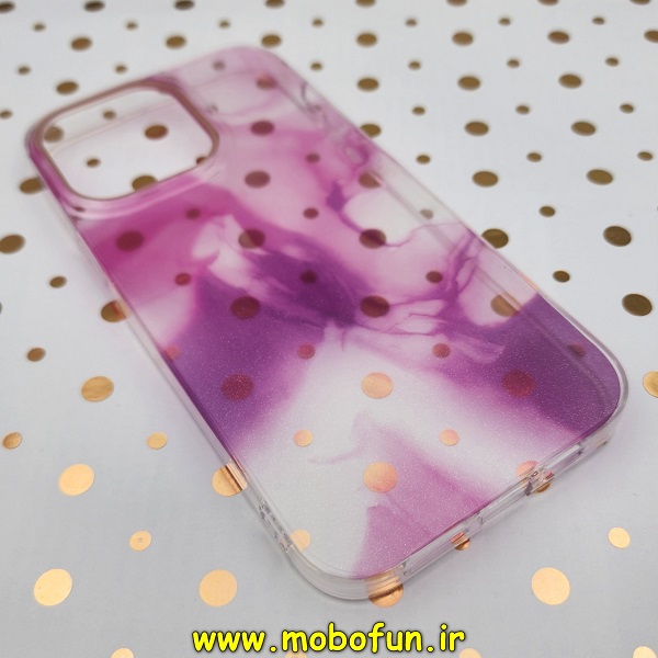 قاب گوشی iPhone 14 Pro Max آیفون آبرنگی اکلیلی طلقی شیشه ای اورجینال DIKEX شفاف کد 100