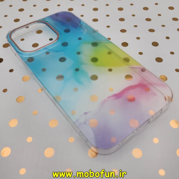قاب گوشی iPhone 14 Pro Max آیفون آبرنگی اکلیلی طلقی شیشه ای اورجینال DIKEX شفاف کد 103
