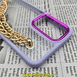 قاب گوشی Galaxy A33 5G سامسونگ اورجینال متال کیس Metal طرح پشت طلق شفاف دور سیلیکونی دستبندی کارتیر یاسی طلایی کد 270