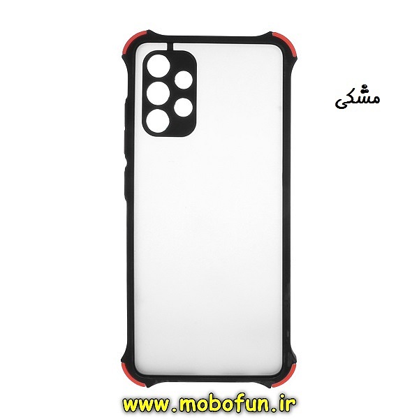 قاب گوشی Galaxy A52 4G - Galaxy A52 5G - Galaxy A52S سامسونگ طرح پشت مات محافظ لنزدار کپسولی ایربگ دار مشکی کد 891