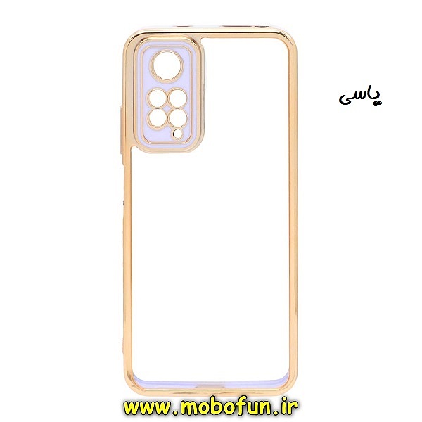 قاب گوشی Redmi Note 11 4G - Redmi Note 11S شیائومی طرح الکتروپلیتینگ شیشه ای طلقی شفاف اورجینال یونیک کیس Unique Case محافظ لنز دار یاسی کد 421