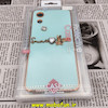 قاب گوشی Galaxy A03 Core سامسونگ طرح ژله ای مای کیس گلد لاین دور طلایی عروسکی مرواریدی محافظ لنز دار سبز آبی کد 94