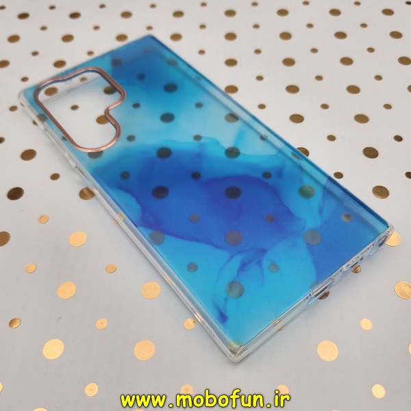 قاب گوشی Galaxy S23 Ultra سامسونگ آبرنگی اکلیلی طلقی شیشه ای اورجینال DIKEX شفاف کد 2