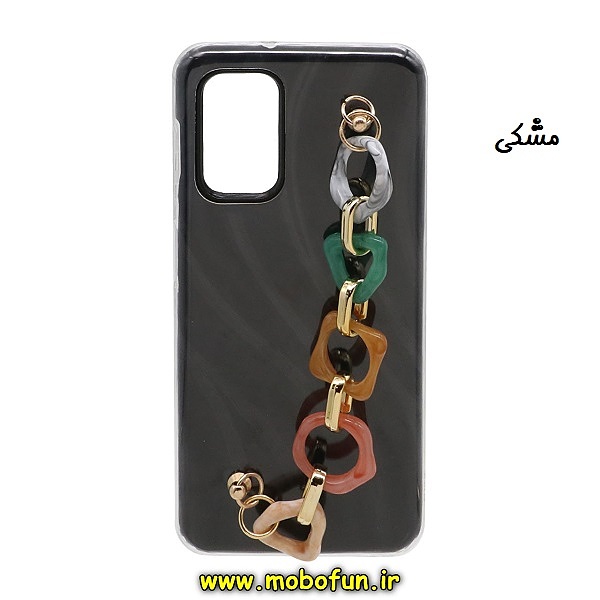 قاب گوشی Galaxy A32 4G سامسونگ طرح ژله ای طرح دار دستبندی سنگی مشکی کد 596