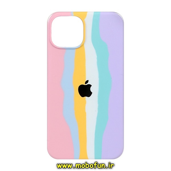 قاب گوشی iPhone 13 Pro Max آیفون سیلیکونی اورجینال رنگین کمانی پاک کنی درجه یک زیربسته کد 398