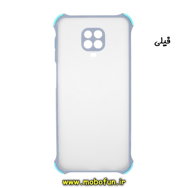 قاب گوشی Redmi Note 9S - Redmi Note 9 Pro شیائومی طرح پشت مات محافظ لنزدار کپسولی ایربگ دار فیلی کد 711