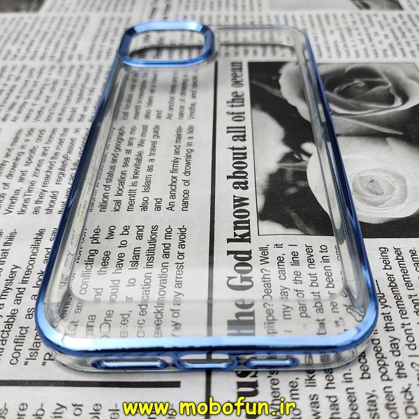 قاب گوشی iPhone 11 آیفون طرح پشت طلق شیشه ای شفاف اورجینال برند CASE MATE آبی کد 413