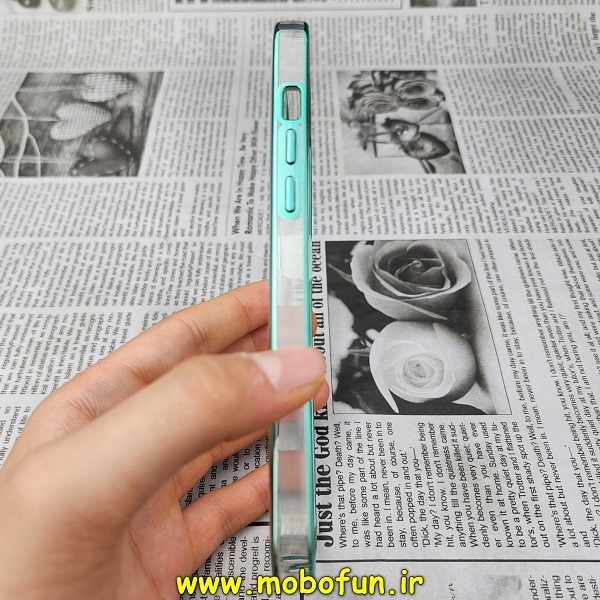 قاب گوشی iPhone 12 - iPhone 12 Pro آیفون طرح پشت طلق شیشه ای شفاف اورجینال برند CASE MATE سبز روشن کد 714