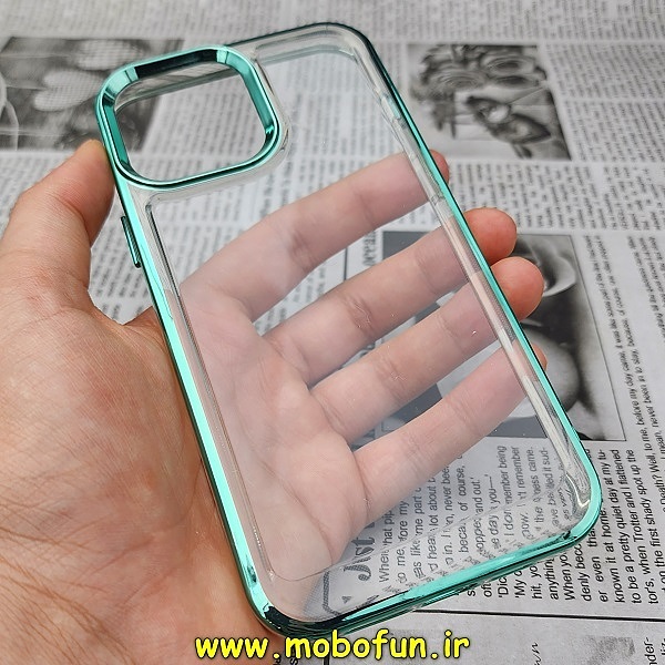 قاب گوشی iPhone 13 Pro آیفون طرح پشت طلق شیشه ای شفاف اورجینال برند CASE MATE سبز  روشن کد 309