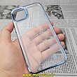 قاب گوشی iPhone 14 آیفون طرح پشت طلق شیشه ای شفاف اورجینال برند CASE MATE آبی کد 49