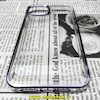 قاب گوشی iPhone 14 آیفون طرح پشت طلق شیشه ای شفاف اورجینال برند CASE MATE بنفش تیره کد 51