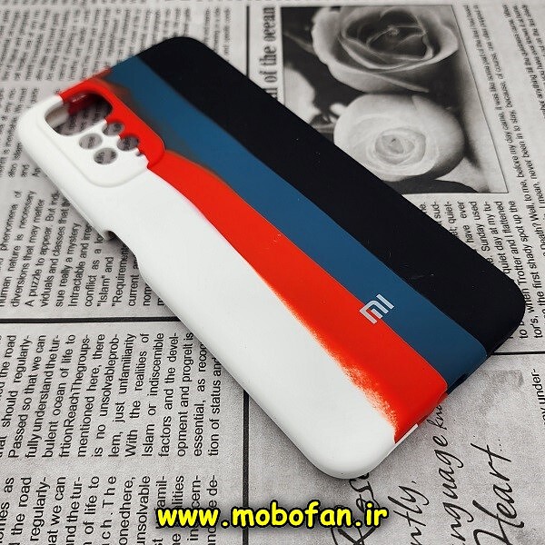 قاب گوشی Redmi Note 11 4G - Redmi Note 11S شیائومی سیلیکونی اورجینال سورا SORA پاک کنی رنگین کمانی آبرنگی درجه یک زیربسته محافظ لنز دار کد 487