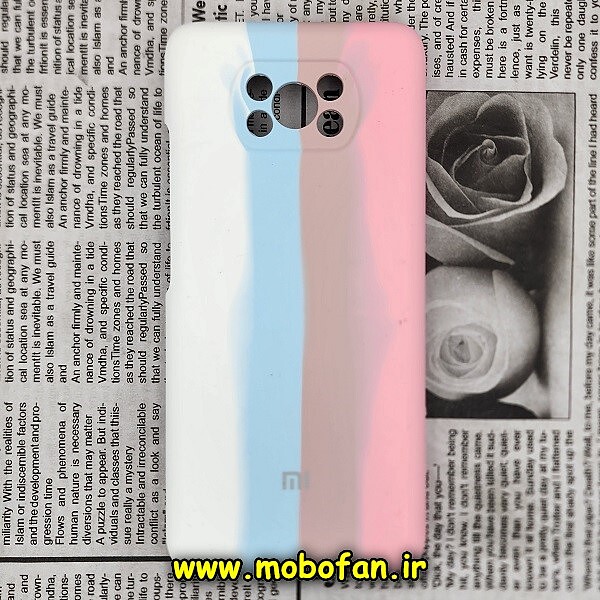 قاب گوشی Poco X3 NFC - Poco X3 Pro پوکو شیائومی سیلیکونی اورجینال سورا SORA پاک کنی رنگین کمانی آبرنگی درجه یک زیربسته محافظ لنز دار کد 1085