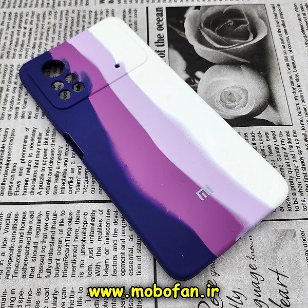 قاب گوشی Xiaomi Poco X4 Pro 5G شیائومی سیلیکونی اورجینال سورا SORA پاک کنی رنگین کمانی آبرنگی درجه یک زیربسته محافظ لنز دار کد 431