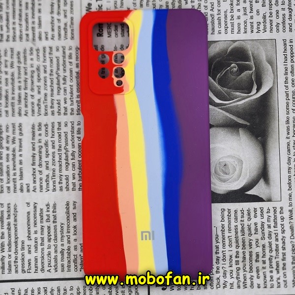 قاب گوشی Redmi Note 11 Pro 4G Global - Redmi Note 11 Pro 5G Global شیائومی سیلیکونی اورجینال سورا SORA پاک کنی رنگین کمانی آبرنگی درجه یک زیربسته محافظ لنز دار کد 344