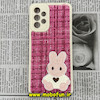 قاب گوشی Galaxy A23 4G سامسونگ طرح ژله ای پارچه ای خرگوشی صورتی فانتزی کد 274