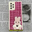 قاب گوشی Galaxy A32 4G سامسونگ طرح ژله ای پارچه ای خرگوشی صورتی فانتزی کد 617