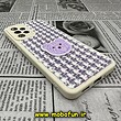 قاب گوشی Galaxy A33 5G سامسونگ طرح ژله ای پارچه ای خرسی یاسی کد 305