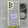 قاب گوشی Galaxy A33 5G سامسونگ طرح ژله ای پارچه ای خرسی یاسی کد 305