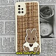 قاب گوشی Galaxy A51 سامسونگ طرح ژله ای پارچه ای خرگوشی نسکافه ای کد 682