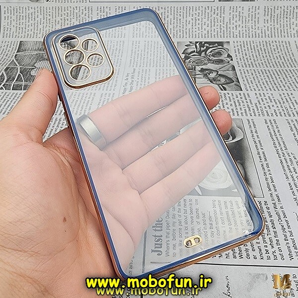قاب گوشی Galaxy A52 4G - Galaxy A52 5G - Galaxy A52S سامسونگ طرح الکتروپلیتینگ ژله ای شفاف اورجینال یونیک کیس Unique Case محافظ لنز دار سرمه ای کد 921