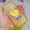 قاب گوشی Galaxy A52 4G - Galaxy A52 5G - Galaxy A52S سامسونگ طرح ژله ای شفاف بالشتی سه بعدی دیجیمون ها پیکاچو محافظ لنز دار زرد کد 939
