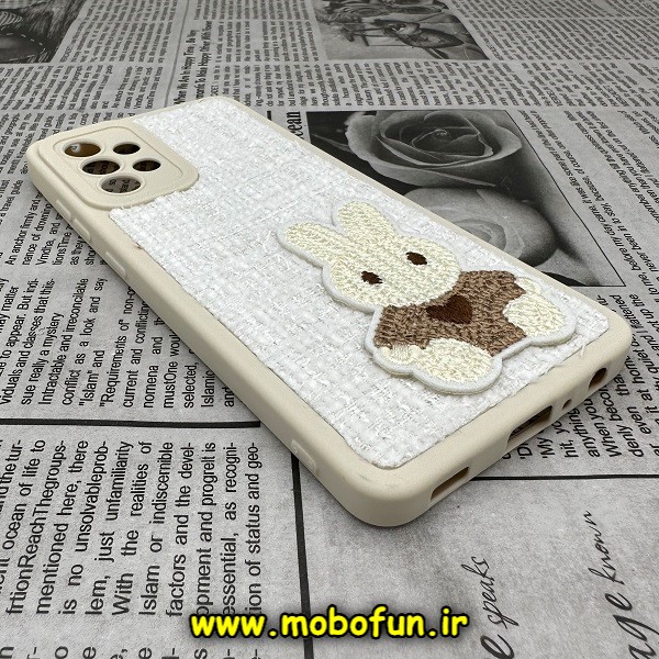 قاب گوشی Galaxy A52 4G - Galaxy A52 5G - Galaxy A52S سامسونگ طرح ژله ای پارچه ای خرگوشی سفید کد 944