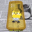 قاب گوشی Galaxy A53 5G سامسونگ طرح ژله ای شفاف بالشتی سه بعدی دیجیمون ها پیکاچو محافظ لنز دار زرد کد 392