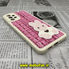 قاب گوشی Galaxy A73 5G سامسونگ طرح ژله ای پارچه ای خرگوشی صورتی فانتزی کد 375