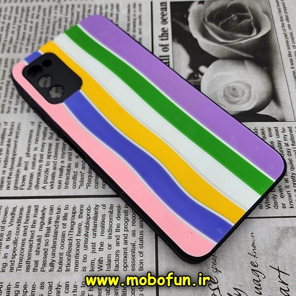 قاب گوشی Galaxy A02S - Galaxy A03S سامسونگ طرح هارد HARD رنگین کمانی آبرنگی پشت سیلیکونی محافظ لنز دار کد 331