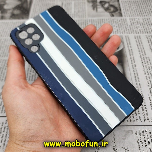 قاب گوشی Galaxy A12 سامسونگ طرح هارد HARD رنگین کمانی آبرنگی پشت سیلیکونی محافظ لنز دار کد 1018