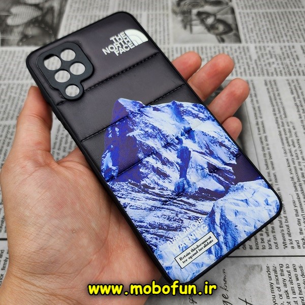 قاب گوشی Galaxy A12 سامسونگ طرح دار پافر چرمی محافظ لنز دار کوه یخی کد 1028