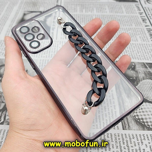 قاب گوشی Redmi Note 11 4G - Redmi Note 11S شیائومی طرح الکتروپلیتینگ ژله ای شفاف اورجینال دستبندی کارتیر محافظ لنز دار مشکی کد 492
