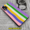 قاب گوشی Galaxy A13 4G سامسونگ طرح هارد HARD رنگین کمانی آبرنگی پشت سیلیکونی محافظ لنز دار کد 439