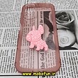قاب گوشی Redmi Note 11 4G - Redmi Note 11S شیائومی طرح ژله ای شفاف بالشتی سه بعدی سگ بولداگ محافظ لنز دار گلبهی کد 496