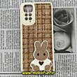 قاب گوشی Redmi Note 11 4G - Redmi Note 11S شیائومی طرح ژله ای پارچه ای خرگوشی نسکافه ای کد 503