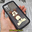 قاب گوشی Xiaomi Redmi Note 11 Pro 4G Global - Redmi Note 11 Pro 5G Global شیائومی طرح ژله ای شفاف بالشتی سه بعدی میکی موس محافظ لنز دار مشکی کد 355