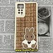 قاب گوشی Xiaomi Redmi Note 11 Pro 4G Global - Redmi Note 11 Pro 5G Global شیائومی طرح ژله ای پارچه ای خرگوشی نسکافه ای کد 358