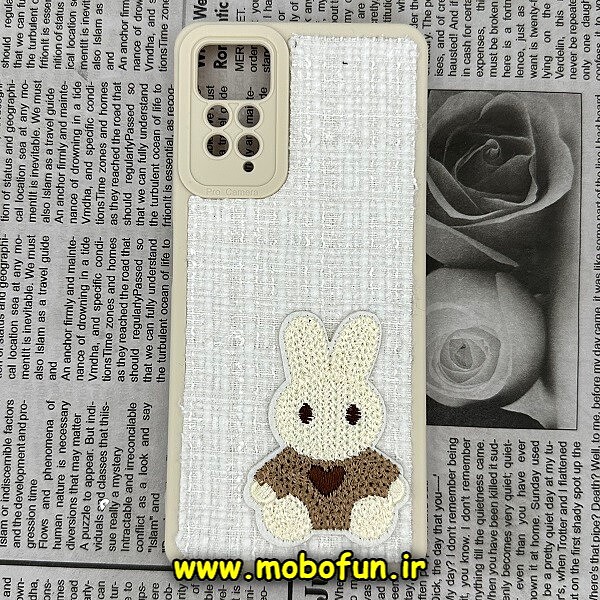 قاب گوشی Xiaomi Redmi Note 11 Pro 4G Global - Redmi Note 11 Pro 5G Global شیائومی طرح ژله ای پارچه ای خرگوشی سفید کد 359