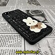 قاب گوشی Xiaomi Redmi Note 11 Pro 4G Global - Redmi Note 11 Pro 5G Global شیائومی طرح ژله ای پارچه ای خرگوشی مشکی کد 360