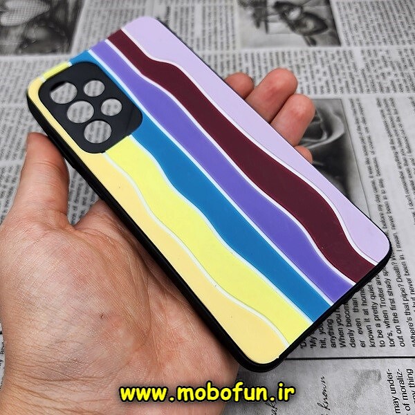 قاب گوشی Galaxy A52 4G - Galaxy A52 5G - Galaxy A52S سامسونگ طرح هارد HARD رنگین کمانی آبرنگی پشت سیلیکونی محافظ لنز دار کد 551