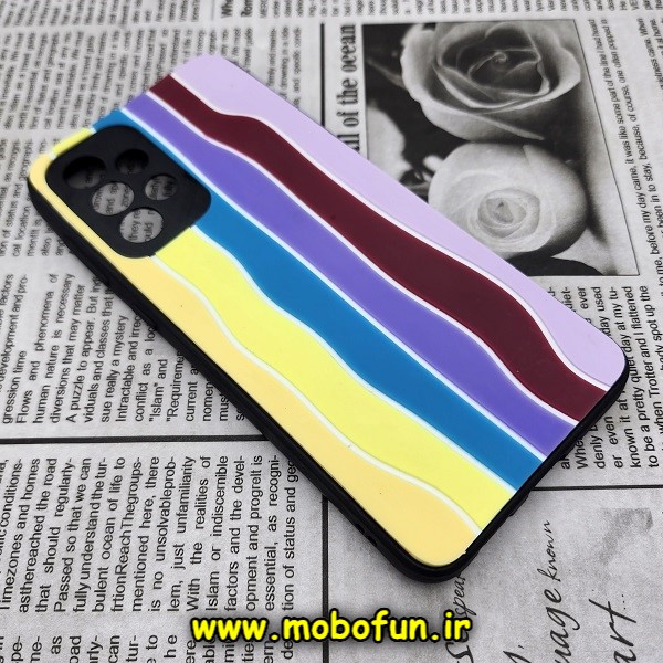 قاب گوشی Galaxy A52 4G - Galaxy A52 5G - Galaxy A52S سامسونگ طرح هارد HARD رنگین کمانی آبرنگی پشت سیلیکونی محافظ لنز دار کد 551