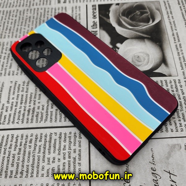 قاب گوشی Galaxy A52 4G - Galaxy A52 5G - Galaxy A52S سامسونگ طرح هارد HARD رنگین کمانی آبرنگی پشت سیلیکونی محافظ لنز دار کد 553