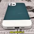قاب گوشی iPhone 11 Pro Max آیفون طرح سیلیکونی دو رنگ اورجینال Q-SERIES سبز سفید کد 450