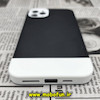 قاب گوشی iPhone 11 Pro Max آیفون طرح سیلیکونی دو رنگ اورجینال Q-SERIES مشکی سفید کد 452