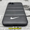 قاب گوشی iPhone 11 Pro Max آیفون طرح دار پافر چرمی محافظ لنز دار نایکی NIKE کد 460