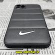 قاب گوشی iPhone 11 Pro Max آیفون طرح دار پافر چرمی محافظ لنز دار نایکی NIKE کد 460