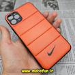 قاب گوشی iPhone 11 Pro Max آیفون طرح دار پافر چرمی محافظ لنز دار نایکی NIKE کد 461