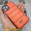 قاب گوشی iPhone 12 Pro Max آیفون طرح دار پافر چرمی محافظ لنز دار نایکی NIKE کد 506